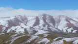 航拍青藏高原青海祁连山脉天境祁连雪山雪景高清在线视频素材下载