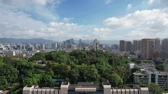 福建福州于山旅游景区航拍