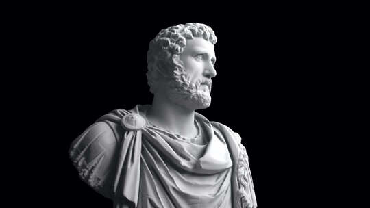 安东尼·庇护罗马皇帝半身像3D动画