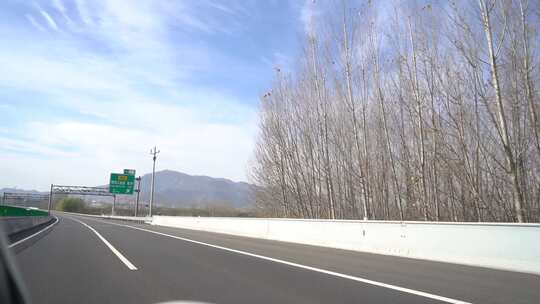 旅行 沿途 风景 公路 树