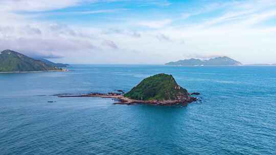 广东深圳西涌夏日午后晴天美景