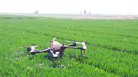 农业无人机植保灌溉高清航拍实拍