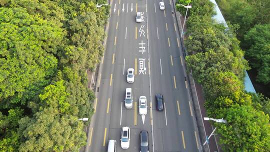 下班时段车来车往城市道路