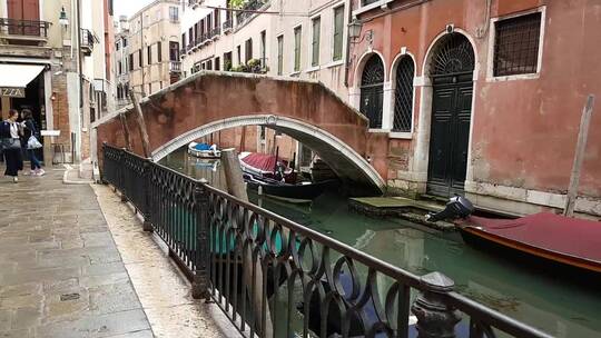 水上城市威尼斯的人行道