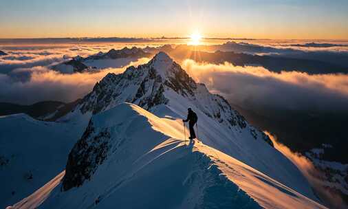 攀登雪山