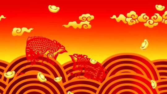 喜庆灯笼大鼓背景素材