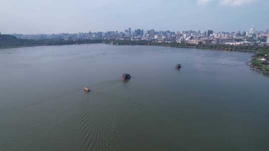 杭州西湖风景区航拍