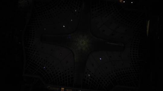 杭州西站夜景航拍风光视频素材模板下载