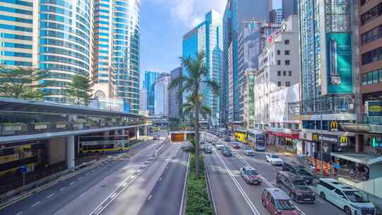 香港街景 城市车水马龙