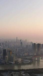 武汉城市地标建筑竖屏航拍