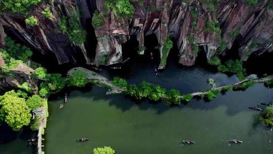 绍兴东湖景区航拍