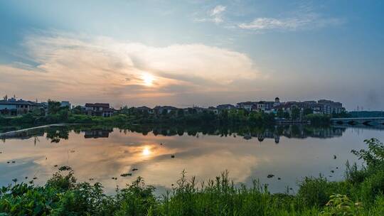 湖南省衡阳市城市夜景延时摄影