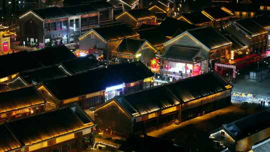 安徽淮北濉溪古城石板街夜景