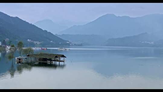 高清实拍眉山风光洪雅雅女湖