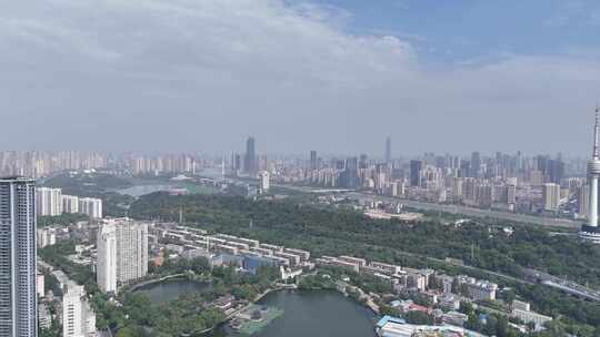 合集湖北武汉龟山公园电视塔航拍