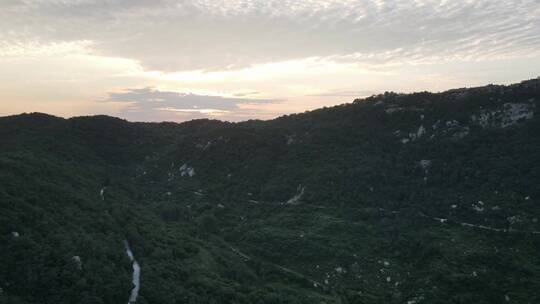 延时 日落 傍晚 夕阳西下 日落山头