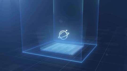 4K简洁空间科技联动未来发展趋势数据展示