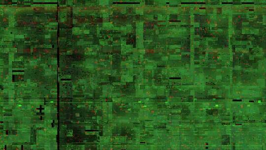 绿色噪点赛博朋克背景信号光线闪动蓝色紫色