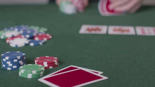 游戏 赌场 扑克 纸牌视频素材模板下载