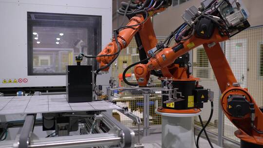 工厂 机器人 机械手 智能工厂 生产线  工业视频素材模板下载