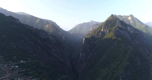 四川重庆兰英大峡谷景点航拍