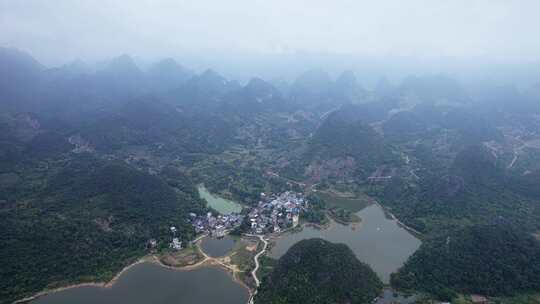 广西桂林乡道风景航拍乡村公路4K