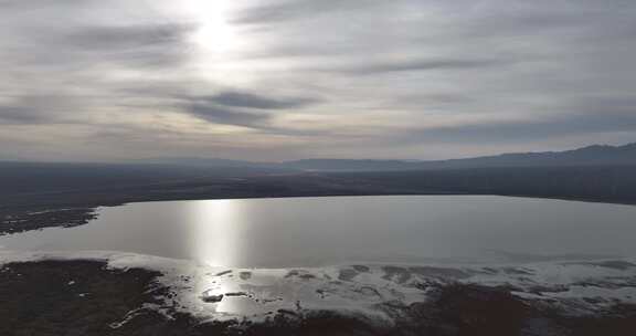 新疆柴窝堡湖湿地航拍