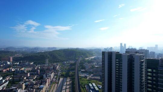 城市建筑道路交通杭深铁路B