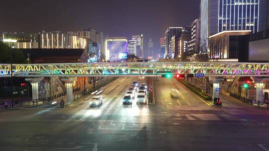 城市街道马路交通汽车车流