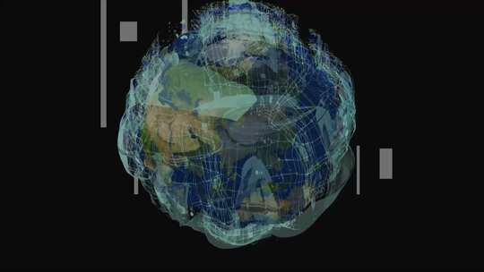 业务背景地球连接3D渲染