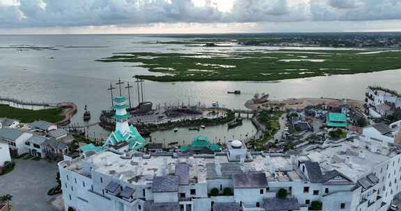 北海海丝首港景区航拍