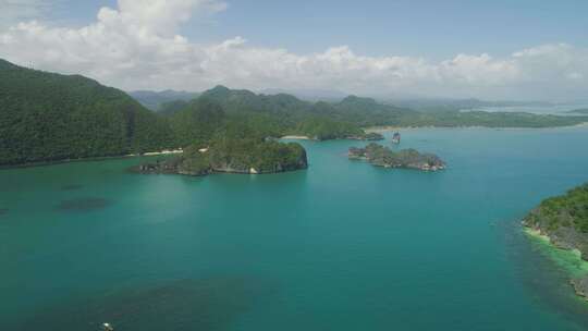 卡拉莫群岛海景，南卡马林斯，菲律宾