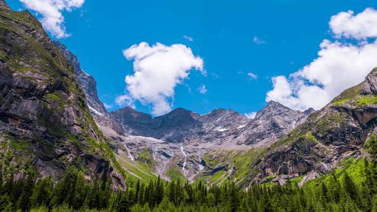 四姑娘山_大梁弯_倒沟_冰川_日景延时