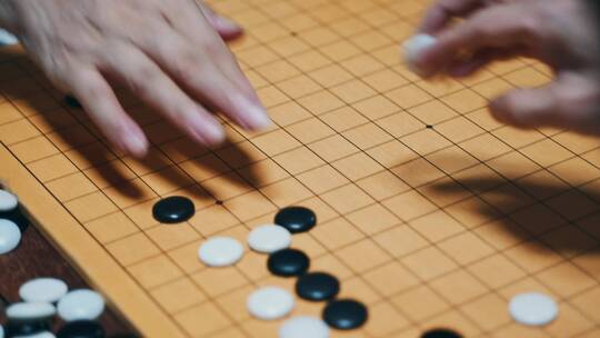 实拍下围棋吃子视频素材模板下载