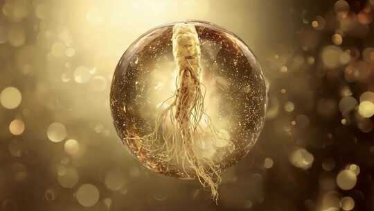 人参精华护肤粒子展示