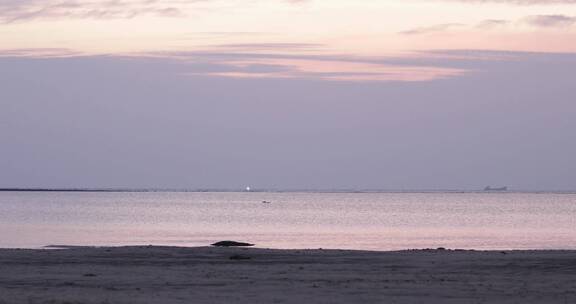 雷州海边夕阳