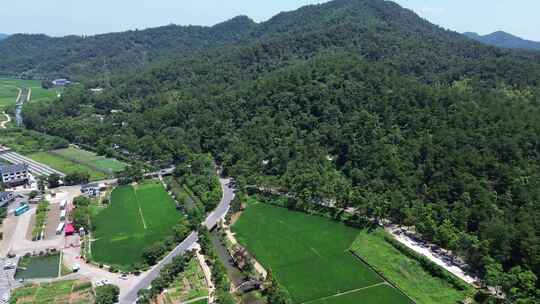 湖南韶山冲毛主席故居附近山村