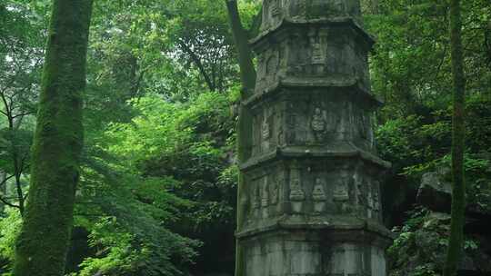 杭州灵隐寺 古建筑 自然风景