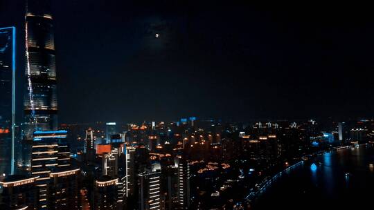 上海夜景航拍风光