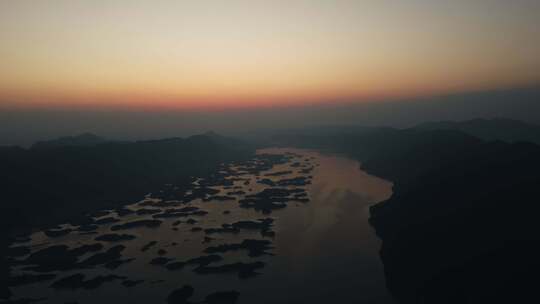 湖北黄石仙岛湖航拍