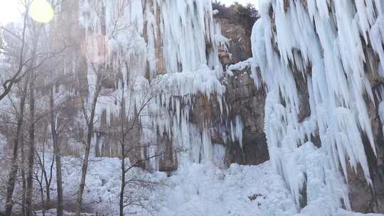 冰瀑 瀑布 沕沕水景区冰瀑 景点