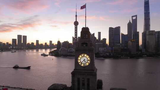 上海日出 上海海关大楼 万国建筑 上海