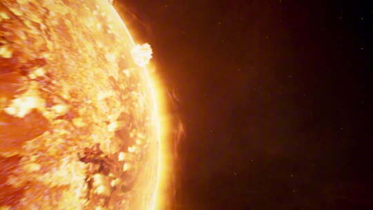 太阳表面火焰特效素材