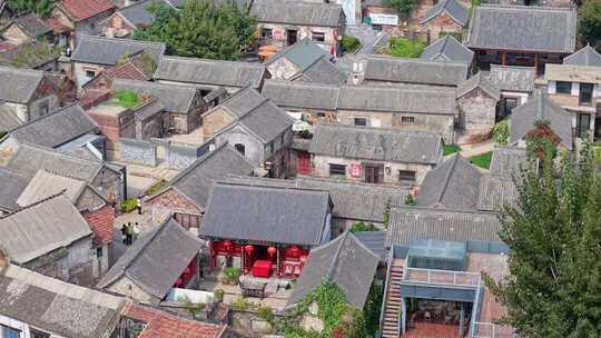 淄博颜神古镇航拍视频