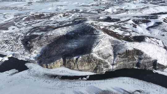 辽阳燕州城冬季下雪