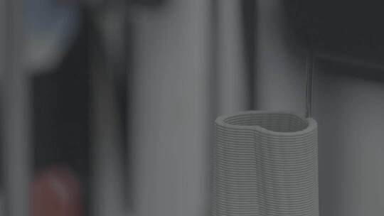 室内白色波纹物体特写