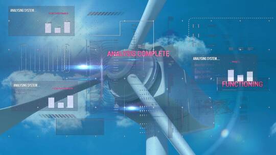 风力新能源发电视频素材模板下载