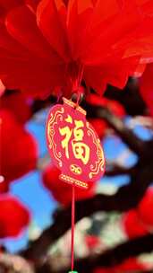 北京春节地坛庙会文创年货逛庙会的人流