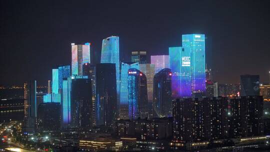 深圳前海CBD灯光秀视频录制（上段）