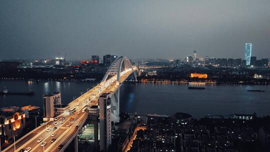 南北高架卢浦大桥夜景